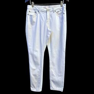 No Boundaries White Pants Mid Rise Women Size 11 Skinny Preppy Urban Style Jeans